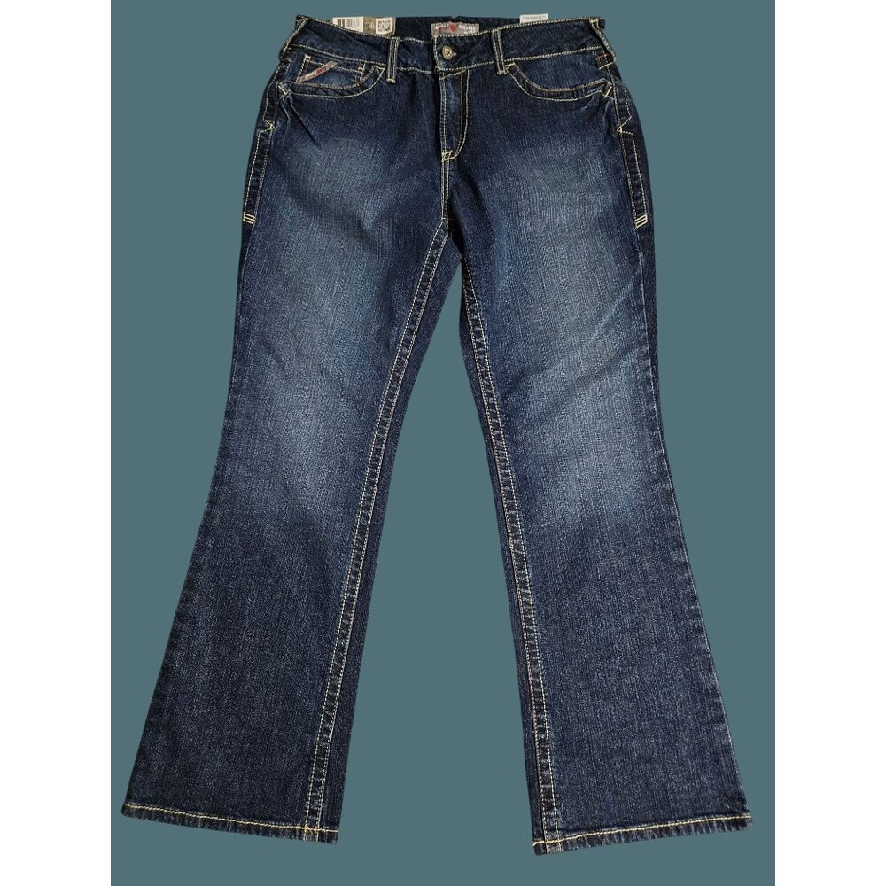 Ariat Flame Resistant Mid Rise Stretch Boot Cut Work Jeans Womens Size 32S